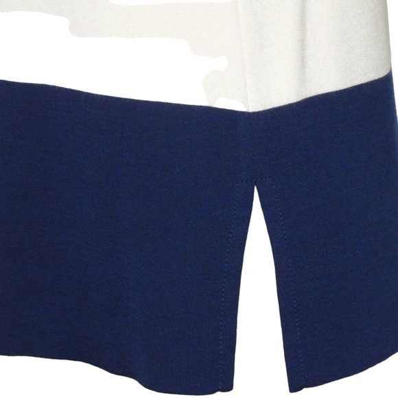 ST. JOHN Multi Color Block Sleeveless Sweater Tunic Size 4 - Picture 6 of 12